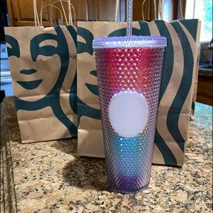 Starbucks pride 2020 rainbow studded tumbler cup
